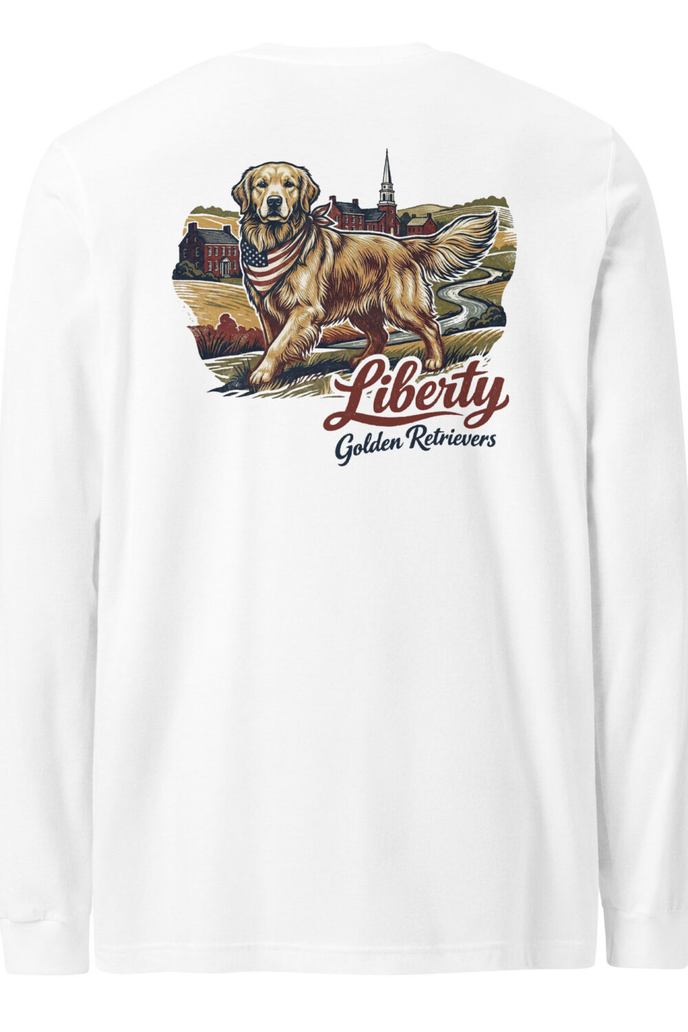 Liberty Golden Retrievers Unisex Long Sleeve Tee