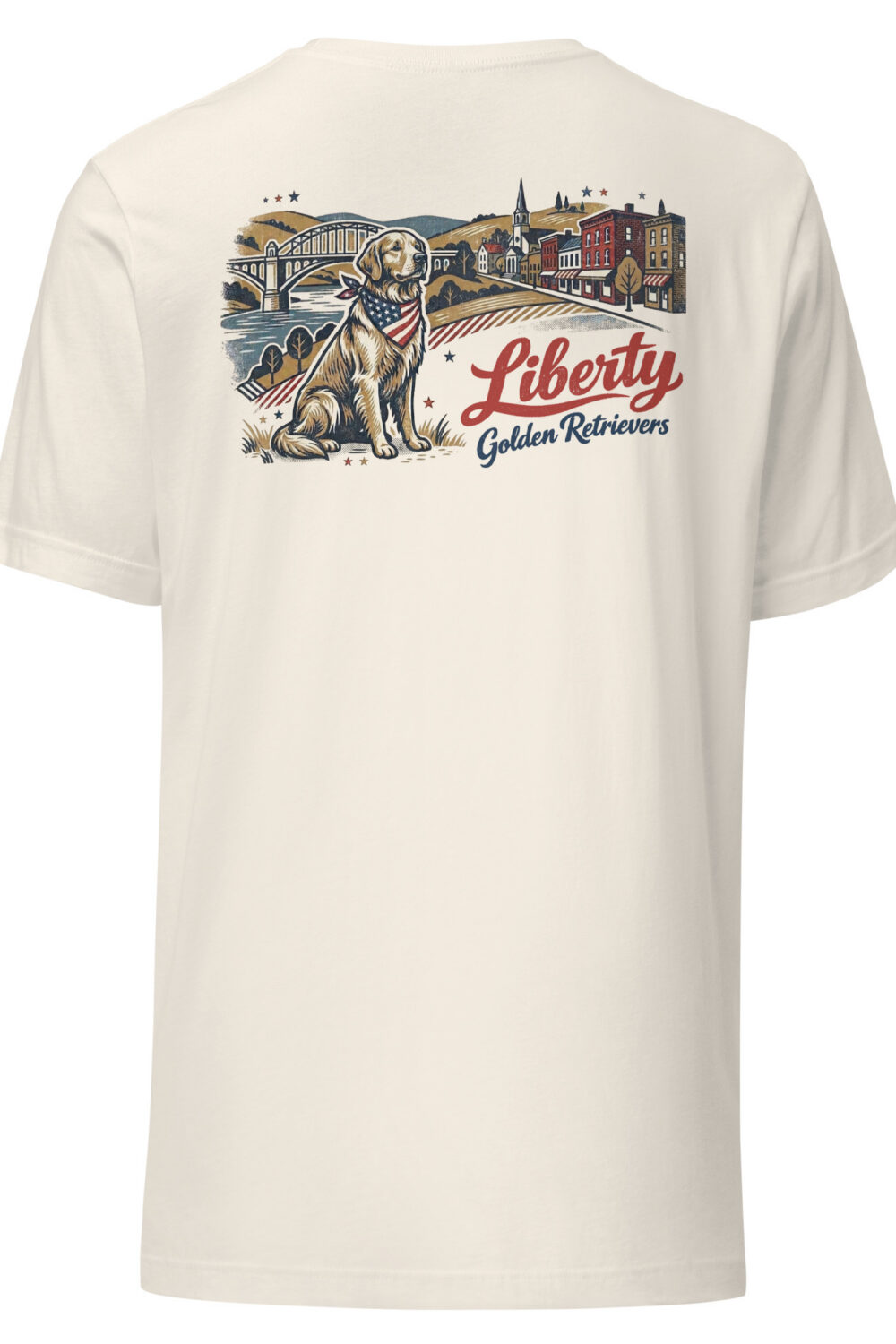 Liberty Golden Retrievers II Unisex Tee