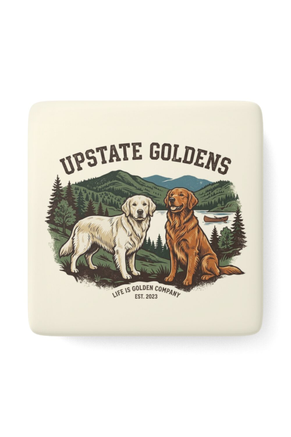 Upstate Goldens Ceramic Magnet