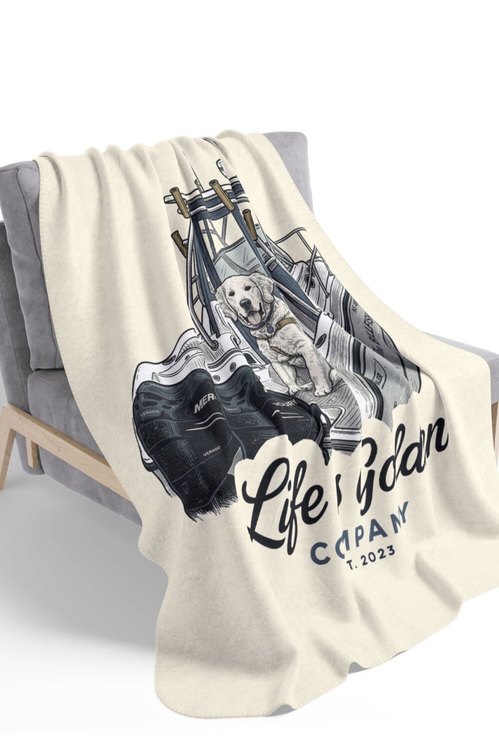 Boat Life Cozy Fleece Sherpa Blanket