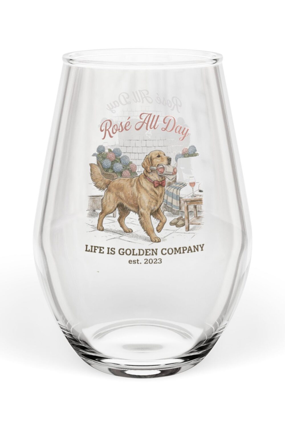Rosé All Day Stemless Wine Glass 11.75 oz