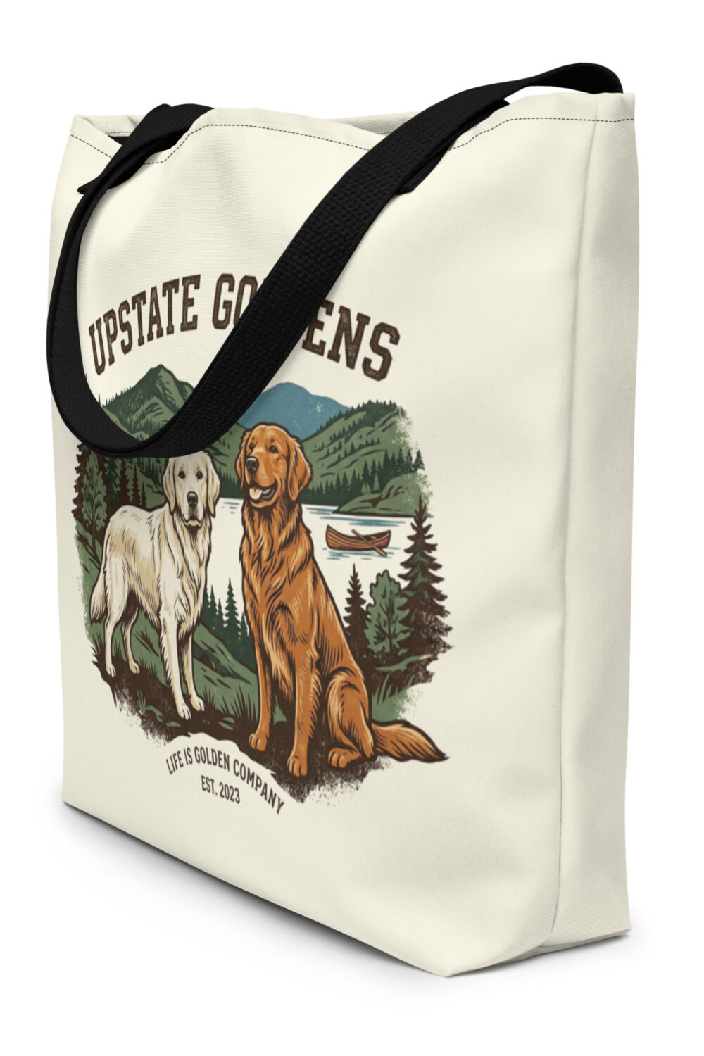 Upstate Goldens Large Tote Bag