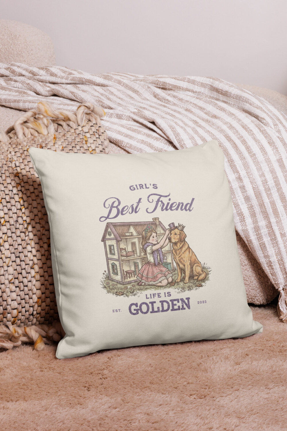 Girl's Best Friend Mother's Day Limited Edition Pillow