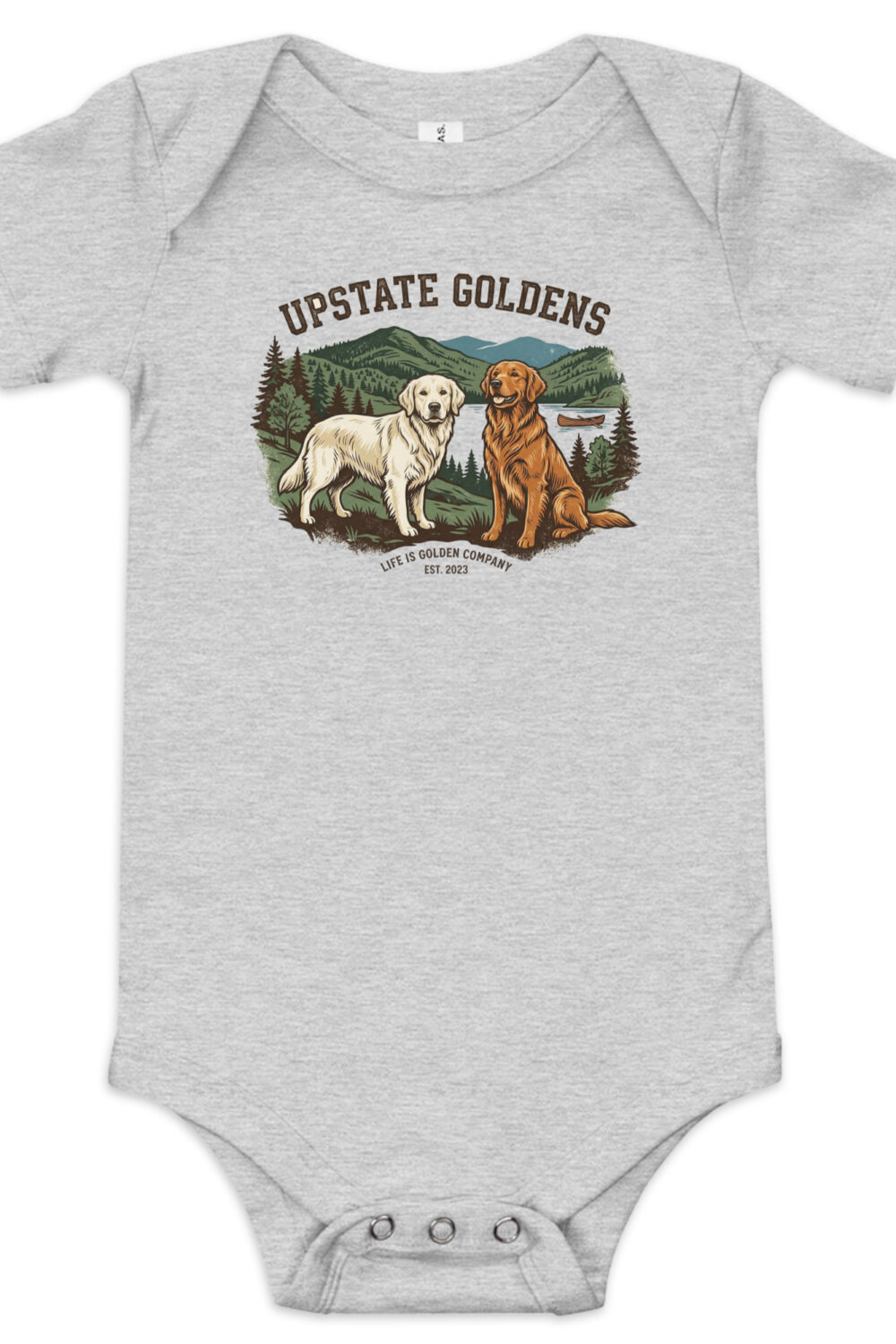 Upstate Goldens Baby Onesie