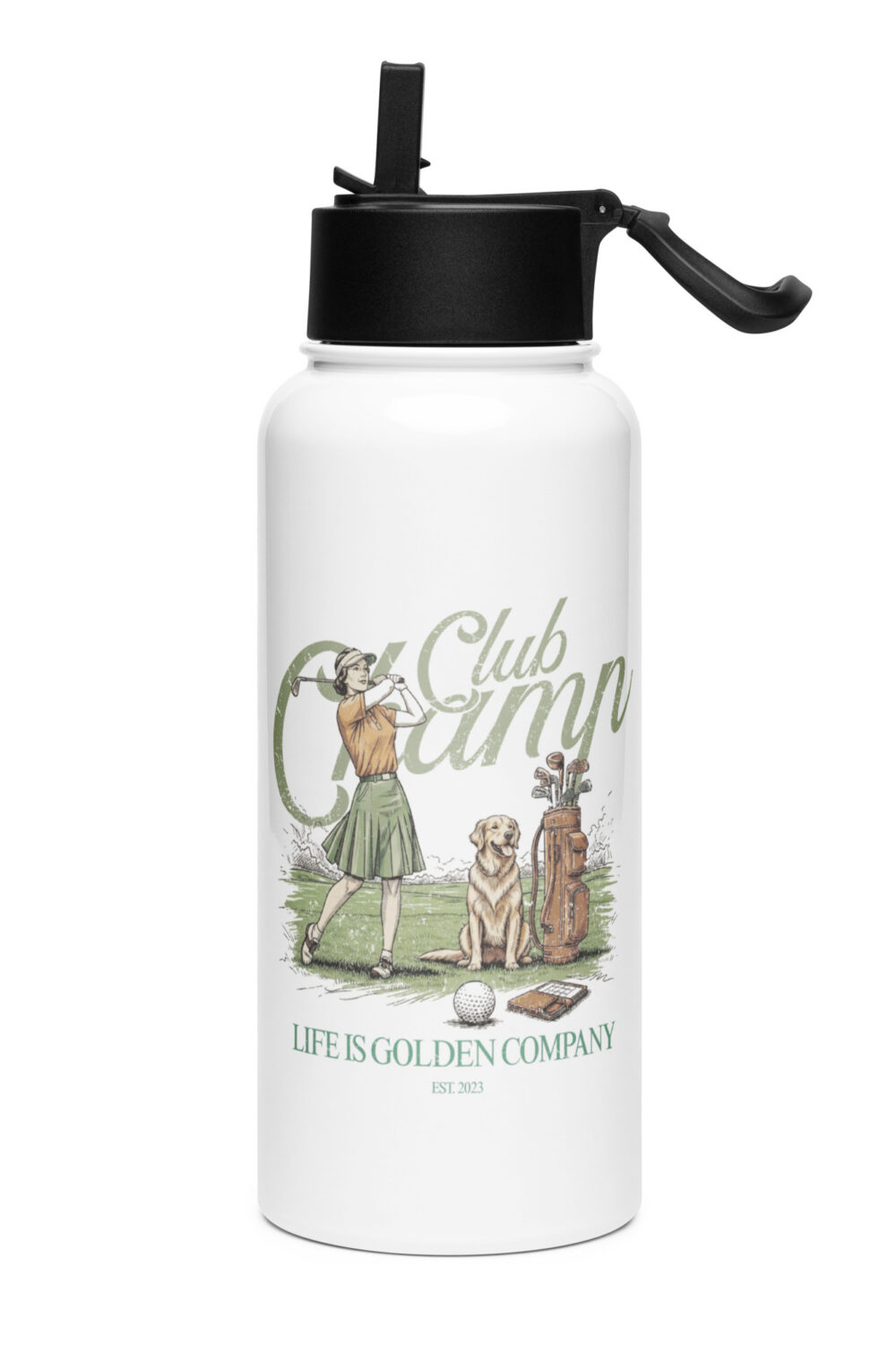 Club Champ Mother's Day Limited Edition Stainless steel water bottle with a straw lid