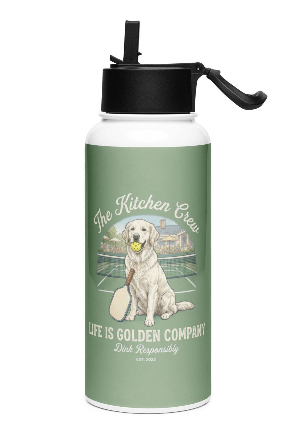 The Kitchen Crew Mother's Day Limited Edition Stainless steel water bottle with a straw lid