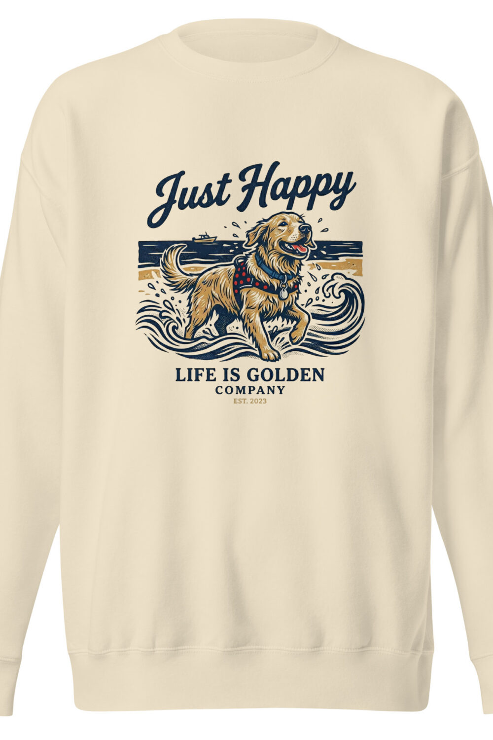 Just Happy Unisex Crew Neck